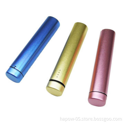 Cylinder mini speaker for iPhone 6 and iPod touch, with built-in power banks, 2600/3500/4000/4500mAh